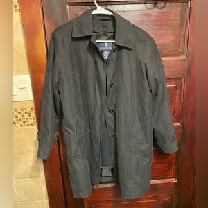 London Fog Black Overcoat Coat Small